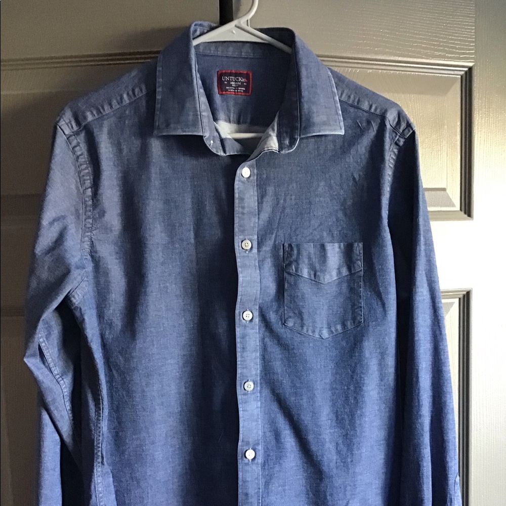 Untuckit denim style shirt